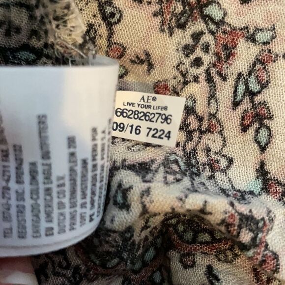 American Eagle Outfitters Peasant Blouse Bell Sleeves Size Medium - Picture 11 of 11